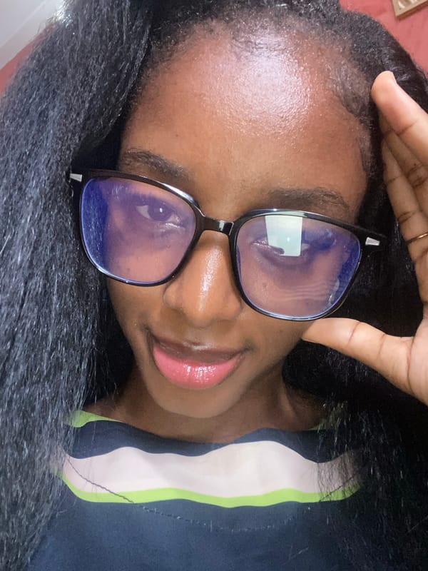 Woman takes selfies in Jos, Nigeria