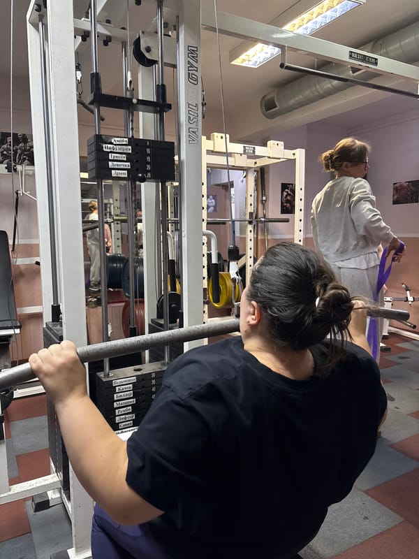 Women workout at Vasil Gym in Minsk