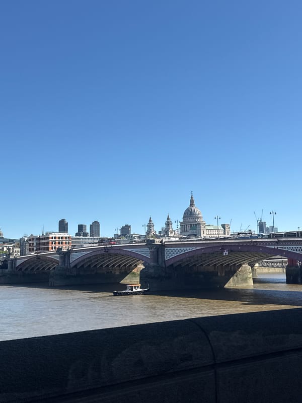 Clear morning view of London skyline captured from elevated position