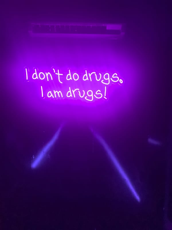Purple graffiti and neon signs spotted in Stara Zagora