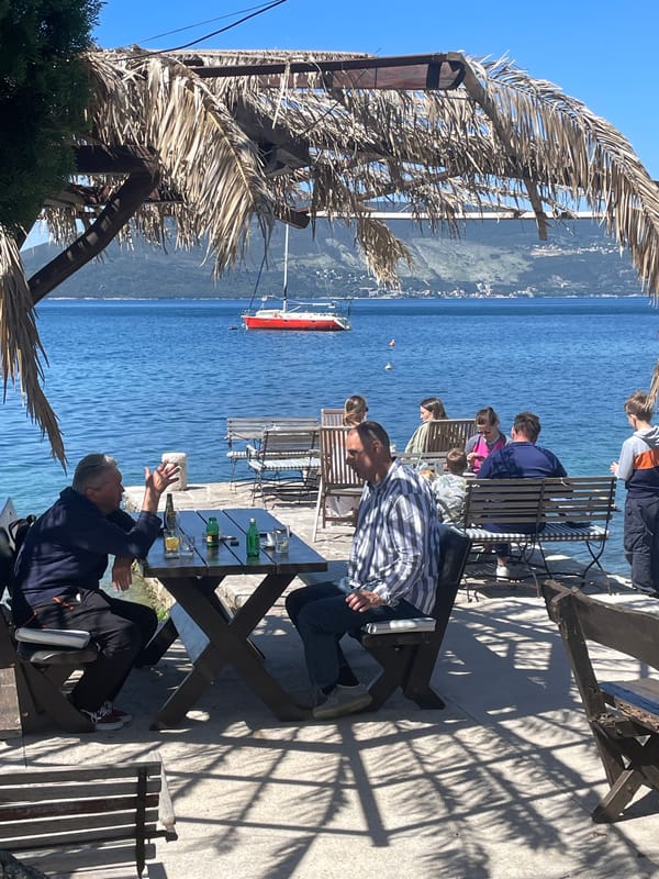 Morning scenes captured in coastal Kumbor, Montenegro