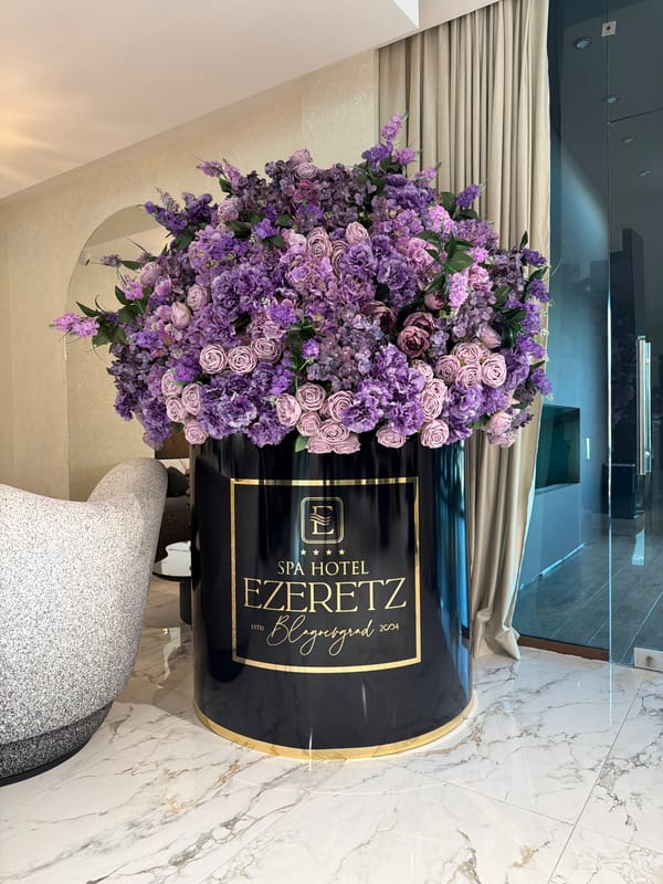Hotel interior scenes documented at Spa Hotel Ezeretz, Bulgaria