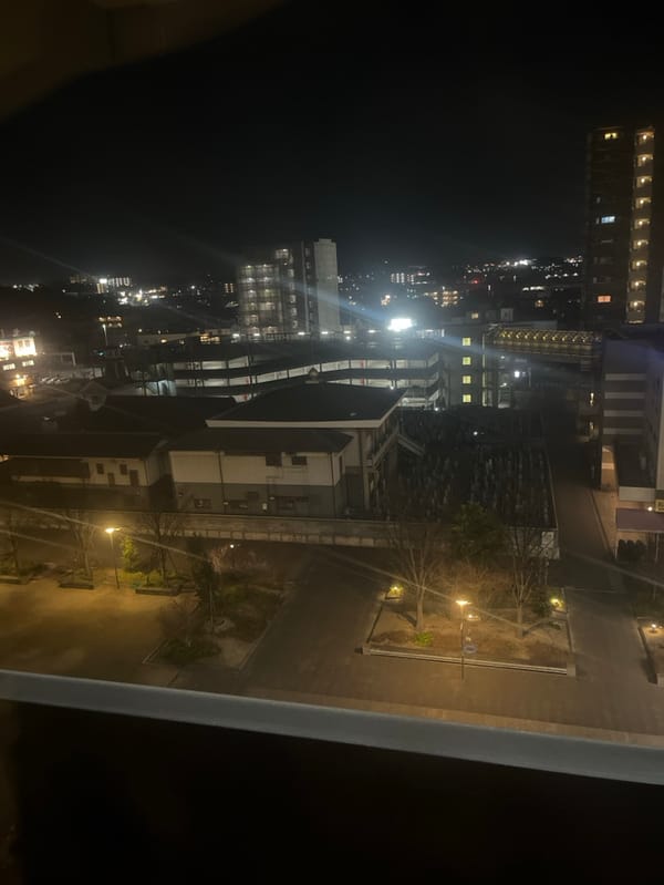 Night view captured over illuminated Tokai, Japan