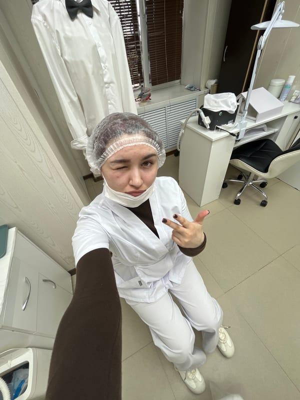 Medical staff captured in casual moments at Neftekamsk facility