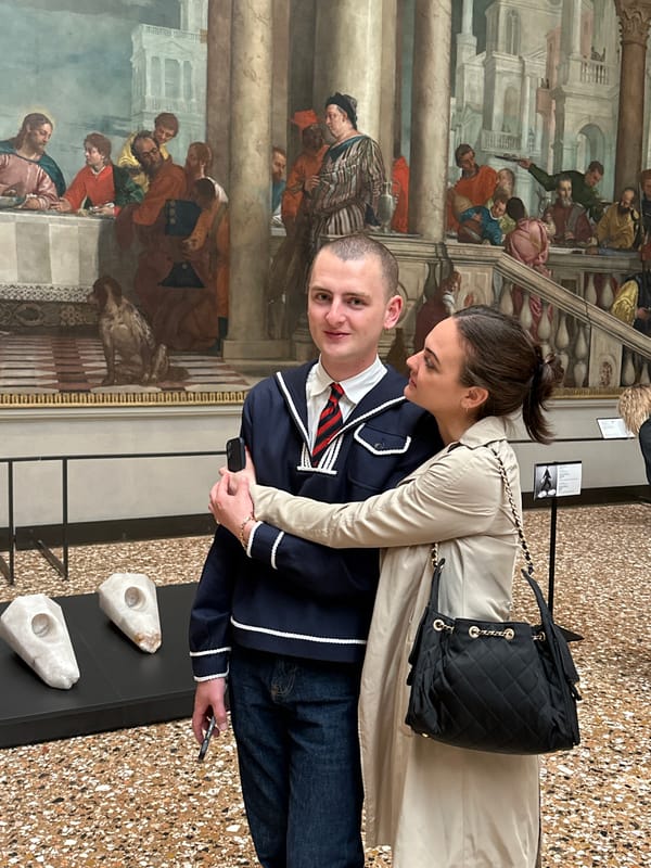 Tourists photograph Venice museum visits during morning cultural tour