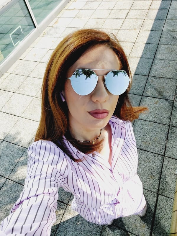Selfie session around Sofia's streets on a summer morning