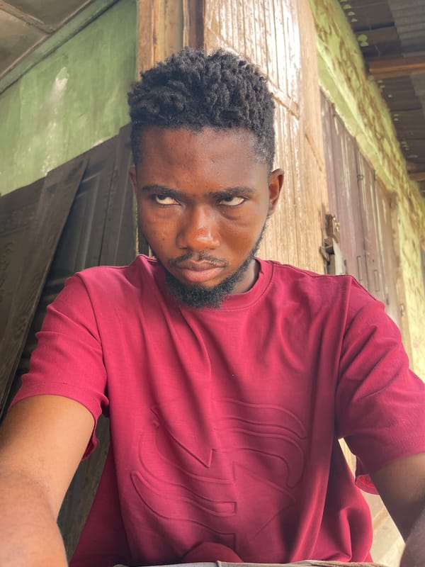 Two men photographed in outdoor Zaria locations within minutes