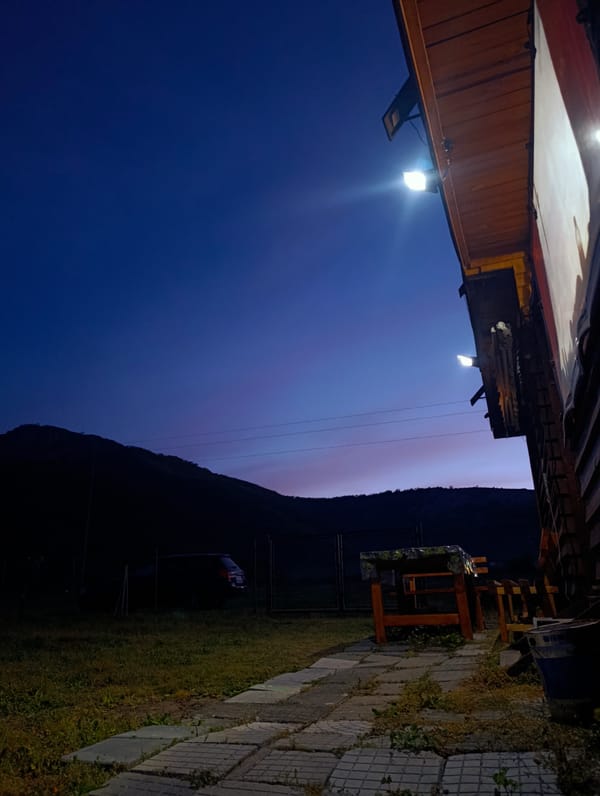 Evening moments captured in Bulgarian town: sunset, dancing children, mice