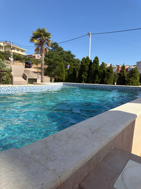 Lazy poolside afternoon at a Montenegro resort