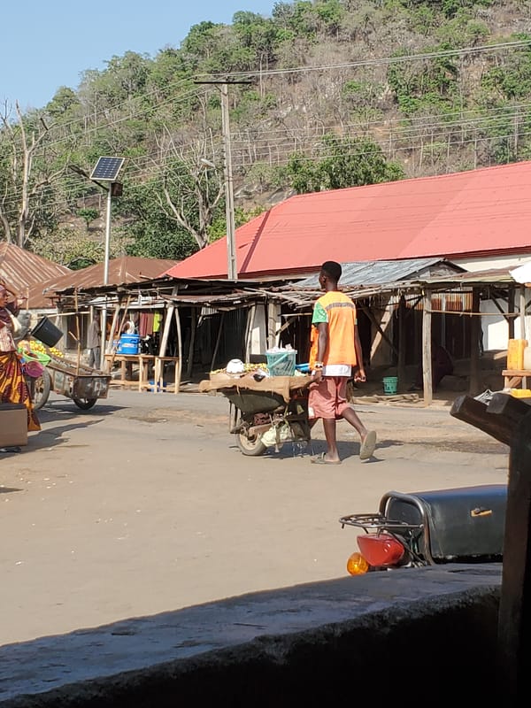 Morning street life documented in Mararaba, Nigeria
