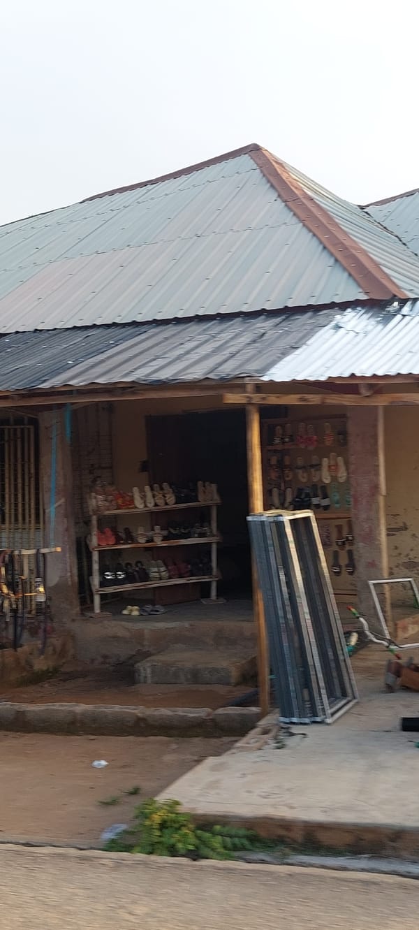 Street vendor and construction activity documented in Jalingo, Nigeria