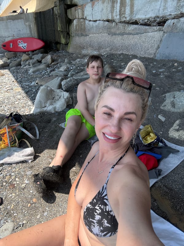 Beach day and home cooking on the Black Sea coast
