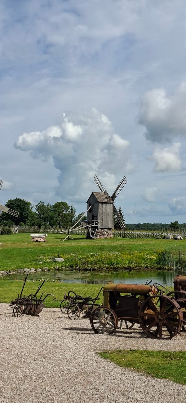 Folk windmills and handmade crafts at Angla heritage centre