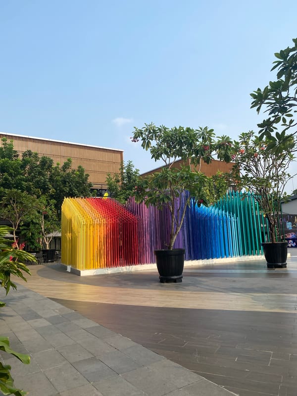GAFOY Sunday Market in North Jakarta, produce and shopfronts