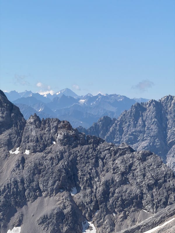 Morning on the Zugspitze, alpine views and all