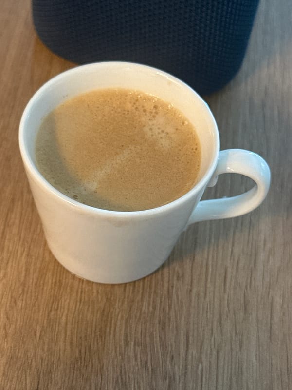 Coffee and kid art on a slow Fethiye morning