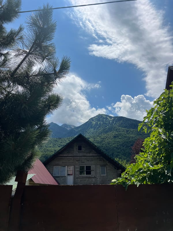 Morning stroll through Krasnaya Polyana's streets and cafes