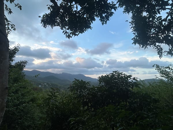 Nighttime landscape views captured in Koh Phangan, Thailand