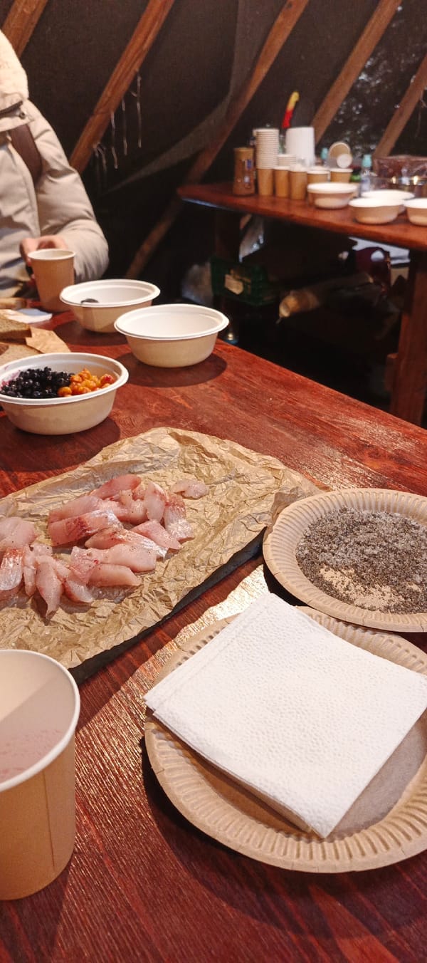 Traditional Arctic food preparation documented in Naryan-Mar yurt
