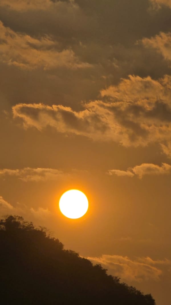 Sunset and gecko documented at Vietnam heritage site