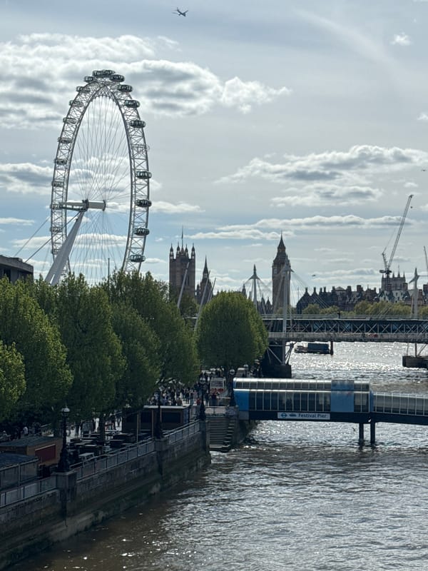 London Eye and Parliament captured in afternoon view
