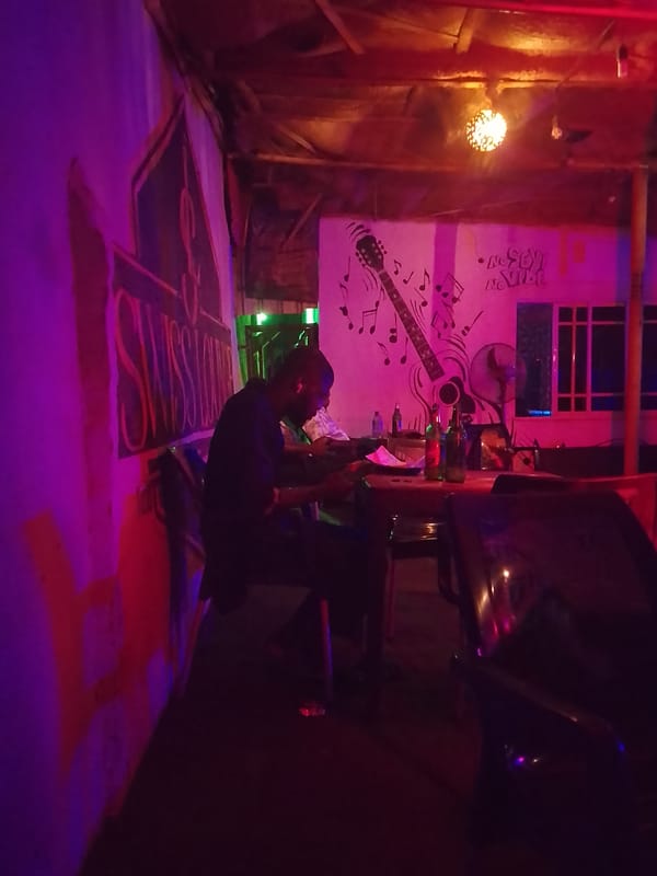 Evening Activity Documented at Music-Themed Bar Restaurant