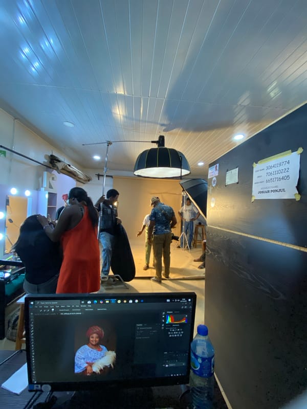 Photography studio operates in Bukuru Nigeria Monday morning