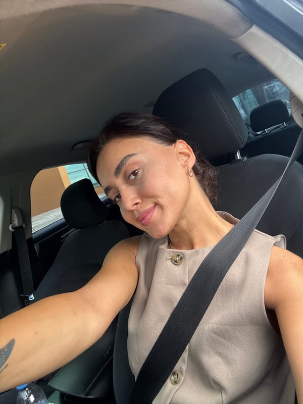 Selfie series in and around a car, Tbilisi