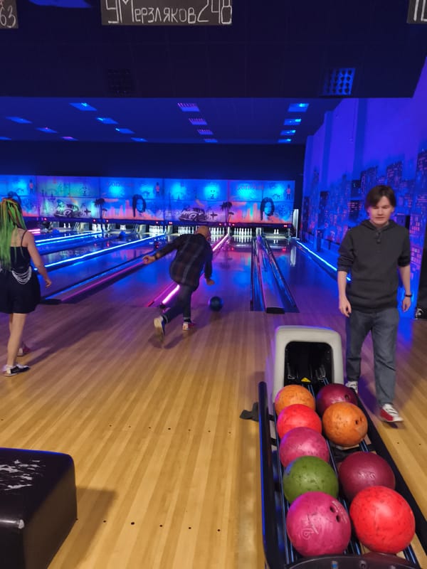 Bowling alley scene captured in Izhevsk, Russia