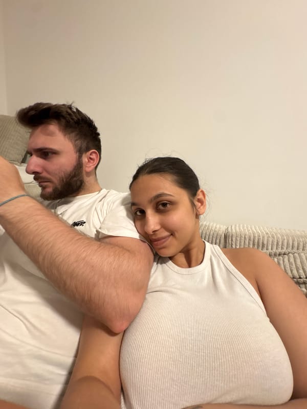 Couple shares quiet moment together in Mönchengladbach home