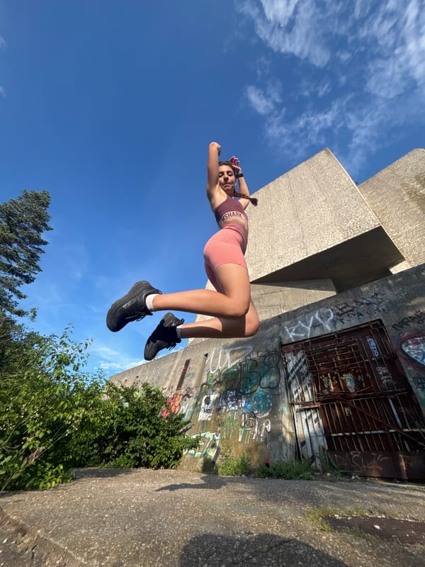 Couple documents outdoor fitness workout session in Varna