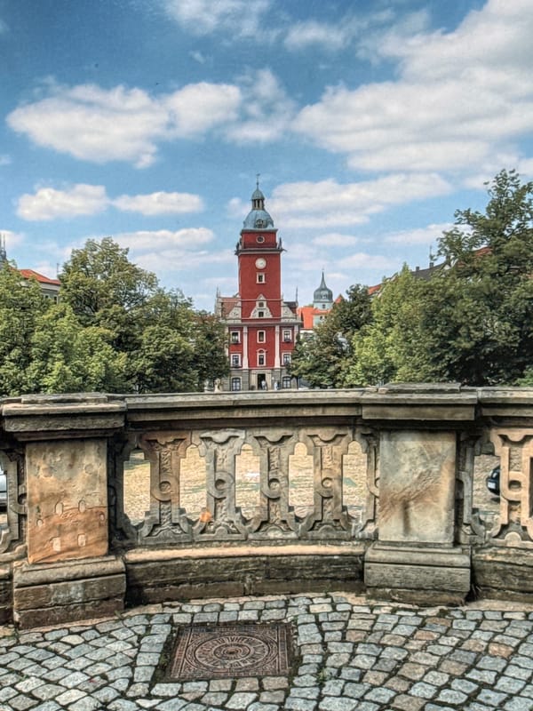 Summer morning walk through Bad Blankenburg's streets and riverside