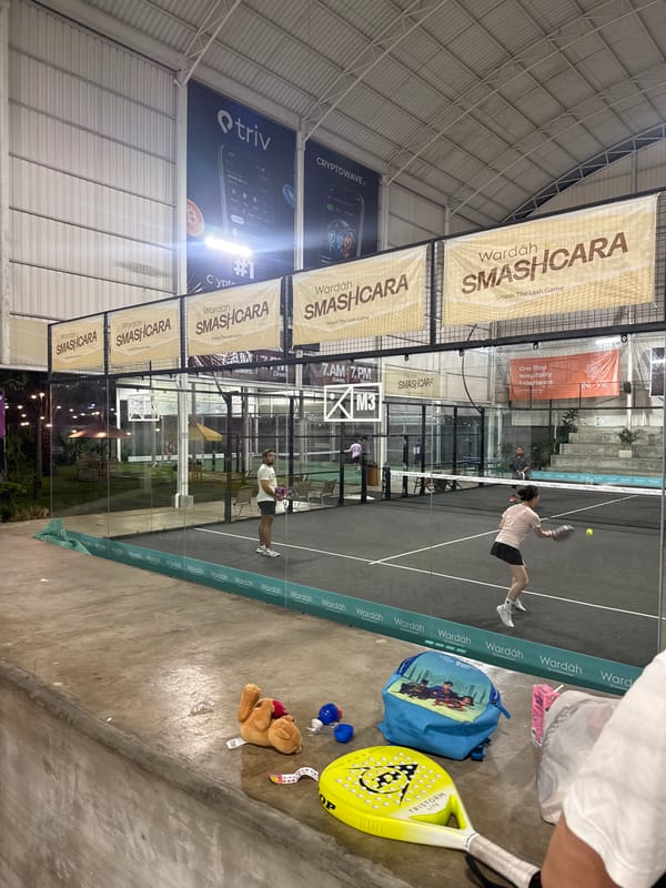 Padel Tennis Match Observed at Indoor Denpasar Court