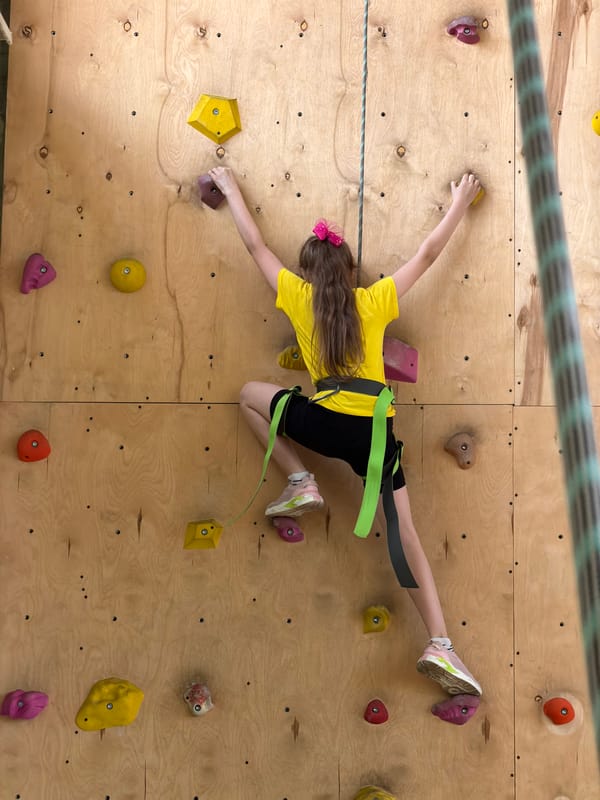Children enjoy indoor rock climbing session in Izhevsk