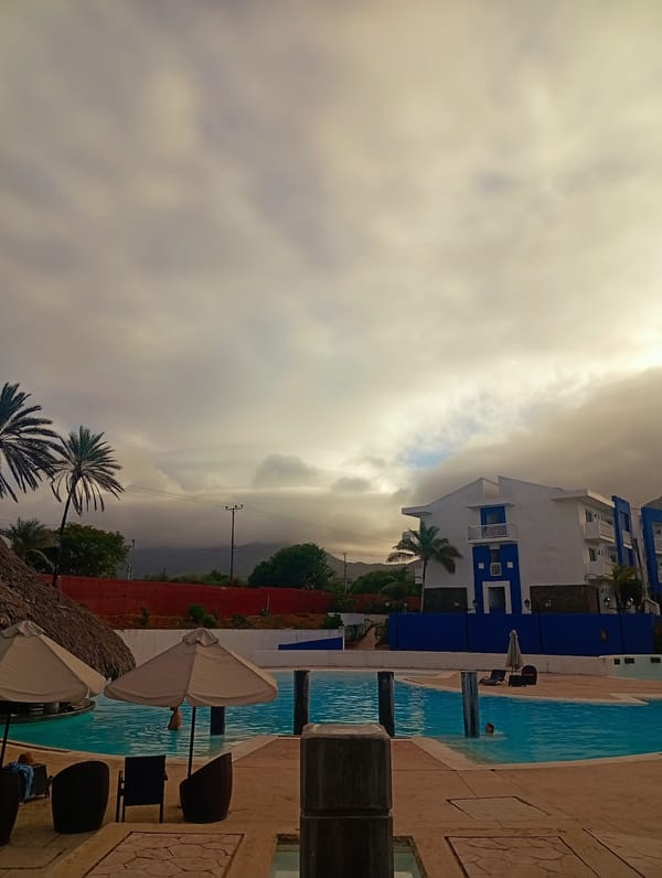 Pool scene captured at Playa El Agua, Venezuela