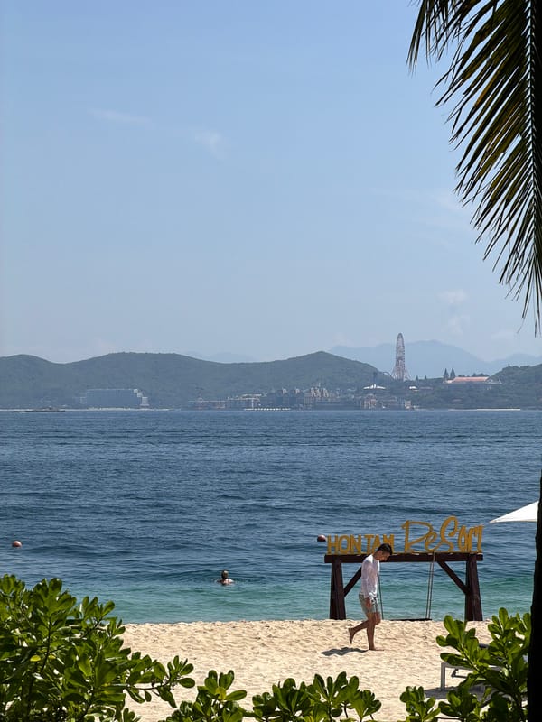 Early morning breakfast buffet documented at Nha Trang resort