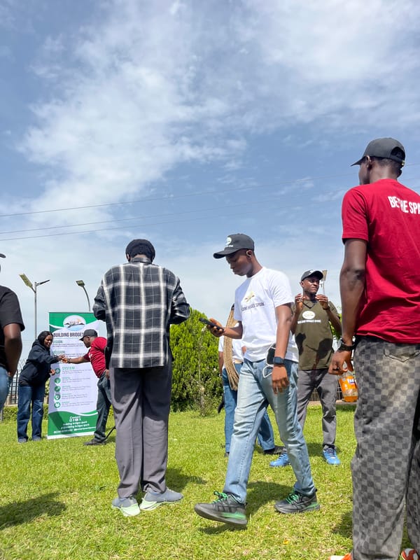 Building Bridges SPARK youth event on a Jos lawn