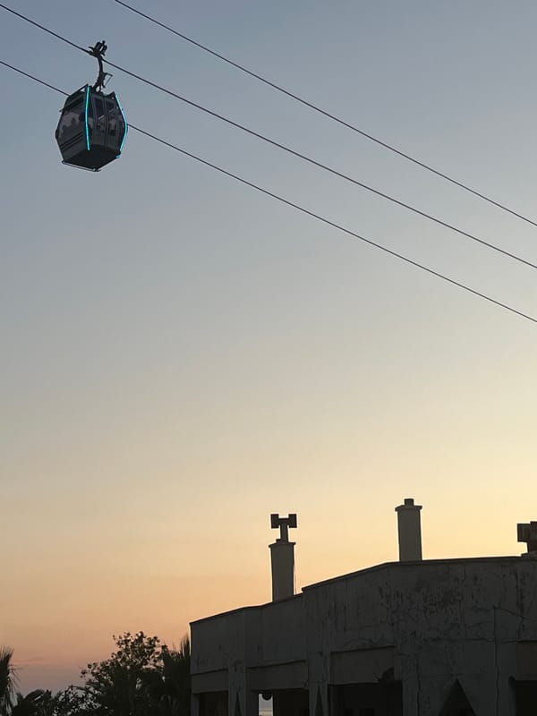 Evening scenes captured across Alanya, Turkey during sunset hours