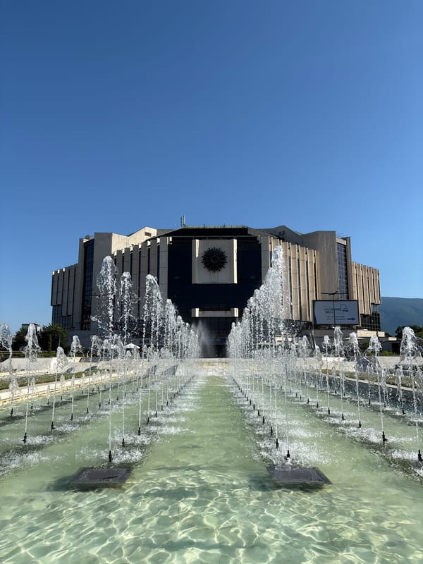 A summer afternoon around Sofia's fountains and plazas