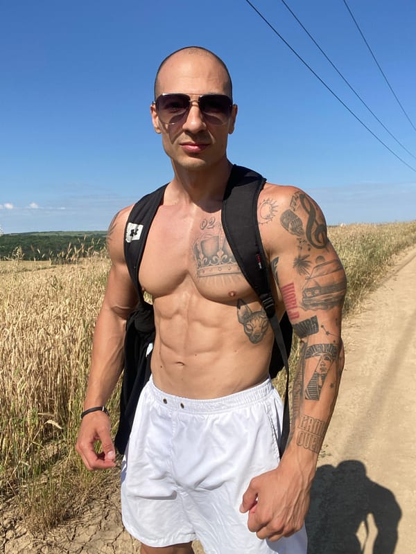 Posed portrait shots in a Bulgarian wheat field, Pleven