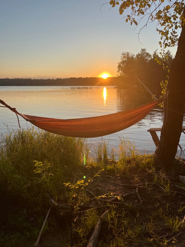 Hammocks, fishing lines, and a Volga sunset in Saratov