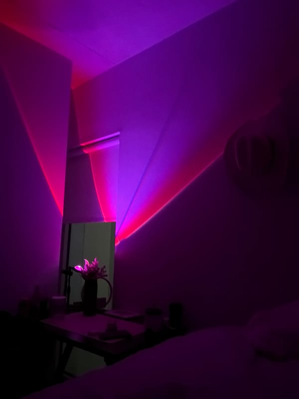 Late-night Austin venue visit documented through selfies, lighting