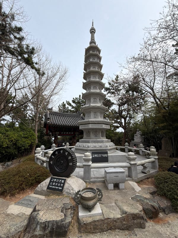 Early morning visit to Haedong Yonggungsa Temple documented