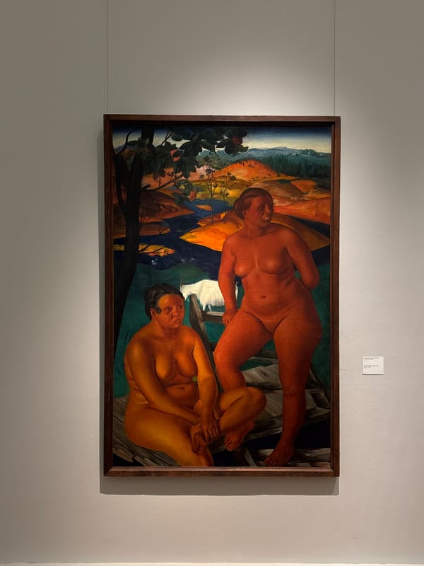 Museum visitors view ballerina paintings and Picasso in Moscow