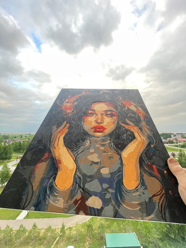 Paintings, flowers, and park views from one afternoon