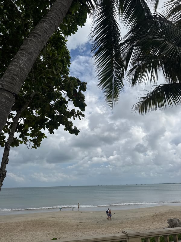 Early morning maintenance work documented across Kuta Selatan resort areas
