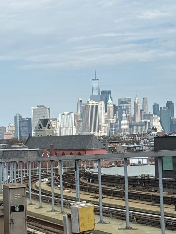 NYC subway rider captures skyline and passenger scenes