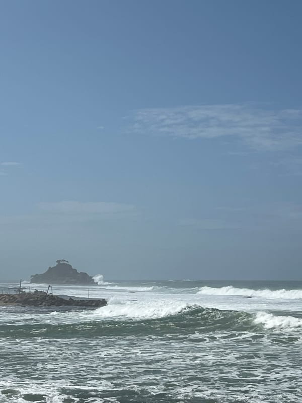 Morning coastal and residential scenes documented in Goviyapana, Sri Lanka