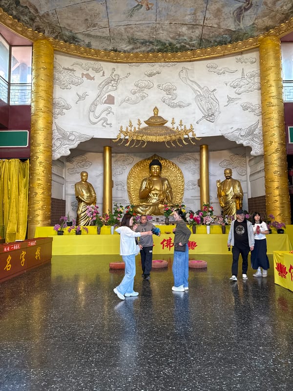 Late night temple activity documented in Shizhong, China