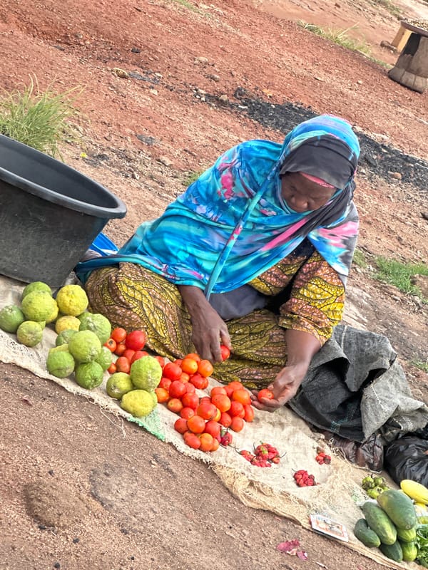 Morning market activity in Gura Top, Nigeria
